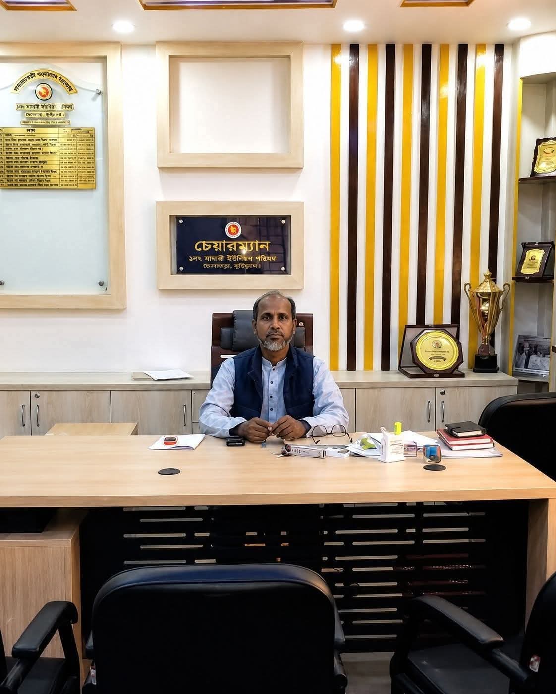 নীলফামারী জেলার শ্রেষ্ঠ ইউপি চেয়ারম্যান নির্বাচিত হলেন মাগুরা ইউনিয়নের চেয়ারম্যান আখতারুজ্জামান মিঠু
